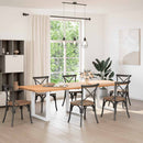 vidaXL 3 db U alakú étkezőasztal láb fehér 90 x (72-73) cm acél étkezőasztal láb