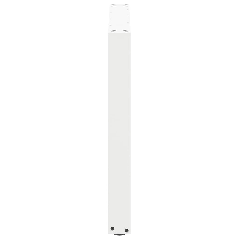 vidaXL 3 db U alakú étkezőasztal láb fehér 90 x (72-73) cm acél étkezőasztal láb