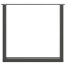 vidaXL 3 db antracitszürke, U alakú acél étkezőasztalláb 90 x (72-73) cm