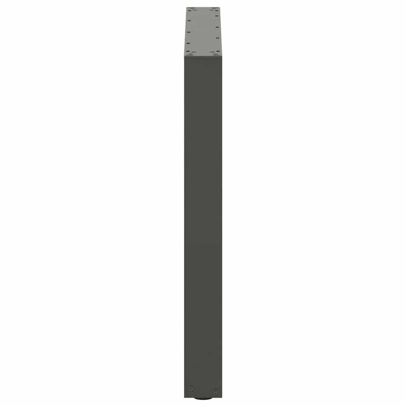 vidaXL 3 db antracitszürke, U alakú acél étkezőasztalláb 90 x (72-73) cm