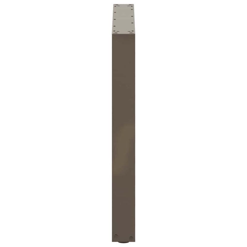 vidaXL 3 db U alakú étkezőasztal láb natúr acél 90 x (72-73) cm acél