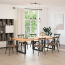 vidaXL 3 db U alakú étkezőasztal láb fekete 100 x (72-73) cm acél étkezőasztalhoz