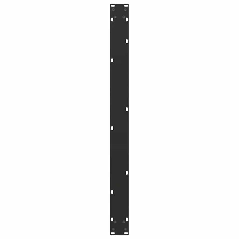 vidaXL 3 db U alakú étkezőasztal láb fekete 100 x (72-73) cm acél étkezőasztalhoz