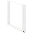 vidaXL 3 db U alakú étkezőasztal láb fehér 100 x (72-73) cm acél étkezőasztal láb