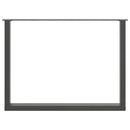 vidaXL 3 db antracitszürke, U alakú étkezőasztal láb 100 x (72-73) cm acél