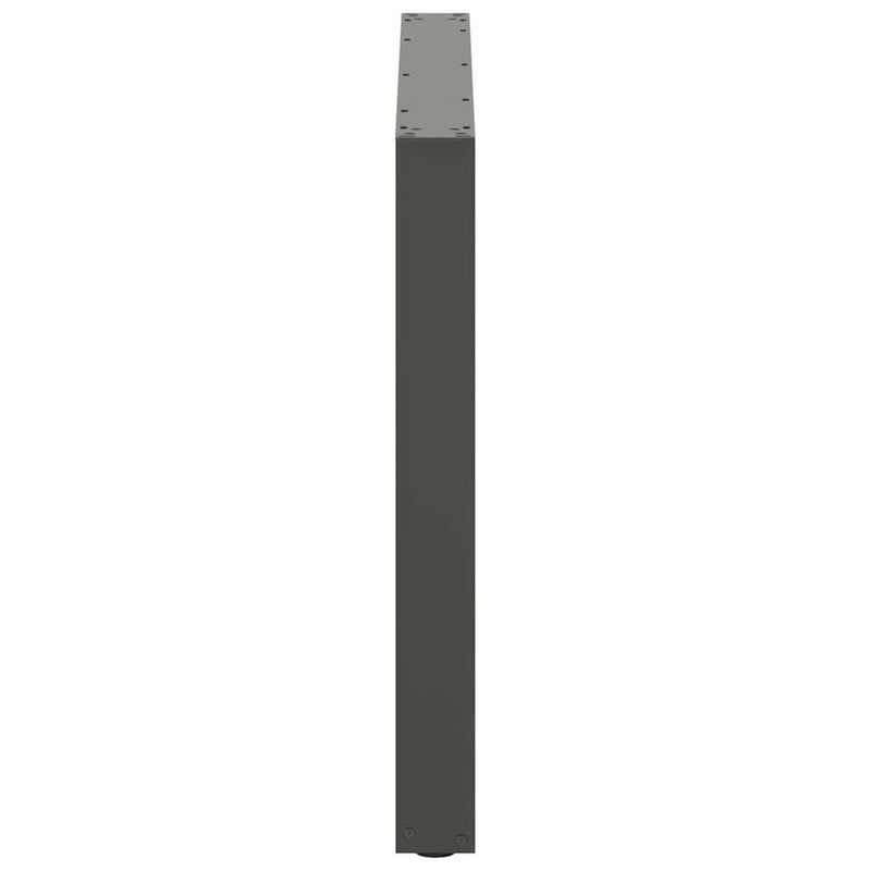 vidaXL 3 db antracitszürke, U alakú étkezőasztal láb 100 x (72-73) cm acél