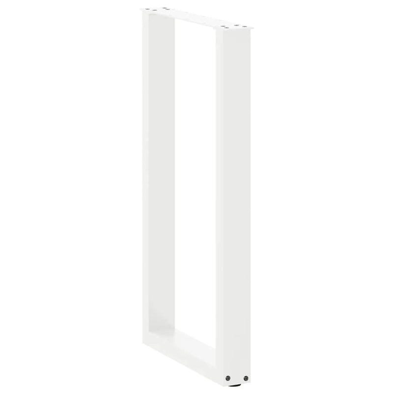 vidaXL 2 db U alakú bárasztalláb, fehér, 40 x (90-91) cm, acél
