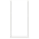 vidaXL 2 db U alakú bárasztalláb, fehér, 40 x (90-91) cm, acél