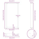 vidaXL 2 db U alakú bárasztalláb natúr acélból 40x(90-91) cm