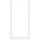 vidaXL 2 db U alakú bárasztalláb fehér 50x(90-91) cm acél