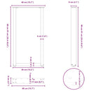 vidaXL 2 db U alakú bárasztalláb natúr acélból 50x(90-91) cm