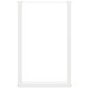 vidaXL 2 db U alakú bárasztalláb fehér 60x(90-91) cm acél