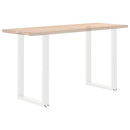 vidaXL 2 db U alakú bárasztalláb fehér 60x(90-91) cm acél