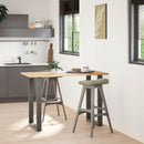 vidaXL 2 db antracitszürke, U alakú acél bárasztalláb 60x(90-91) cm