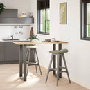 vidaXL 2 db antracitszürke U-alakú acél bárasztalláb 40x(100-101) cm