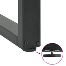 vidaXL 2 db antracitszürke U-alakú acél bárasztalláb 40x(100-101) cm