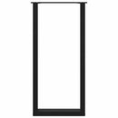 vidaXL 2 db fekete U-alakú acél bárasztalláb 50 x (100-101) cm