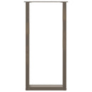 vidaXL 2 db U alakú bárasztalláb natúr acélból 50x(100-101) cm