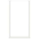 vidaXL 2 db U alakú bárasztalláb fehér 60x(100-101) cm acél