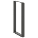 vidaXL 2 db antracitszürke, U alakú acél bárasztalláb 60 x (100-101) cm