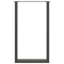 vidaXL 2 db antracitszürke, U alakú acél bárasztalláb 60 x (100-101) cm