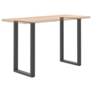 vidaXL 2 db antracitszürke, U alakú acél bárasztalláb 60 x (100-101) cm