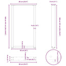 vidaXL 2 db antracitszürke, U alakú acél bárasztalláb 60 x (100-101) cm