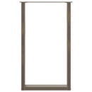 vidaXL 2 db U alakú bárasztalláb natúr acélból 60x(100-101) cm