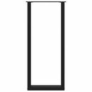 vidaXL 2 db U alakú bárasztalláb, fekete, 40 x (110-111) cm, acél