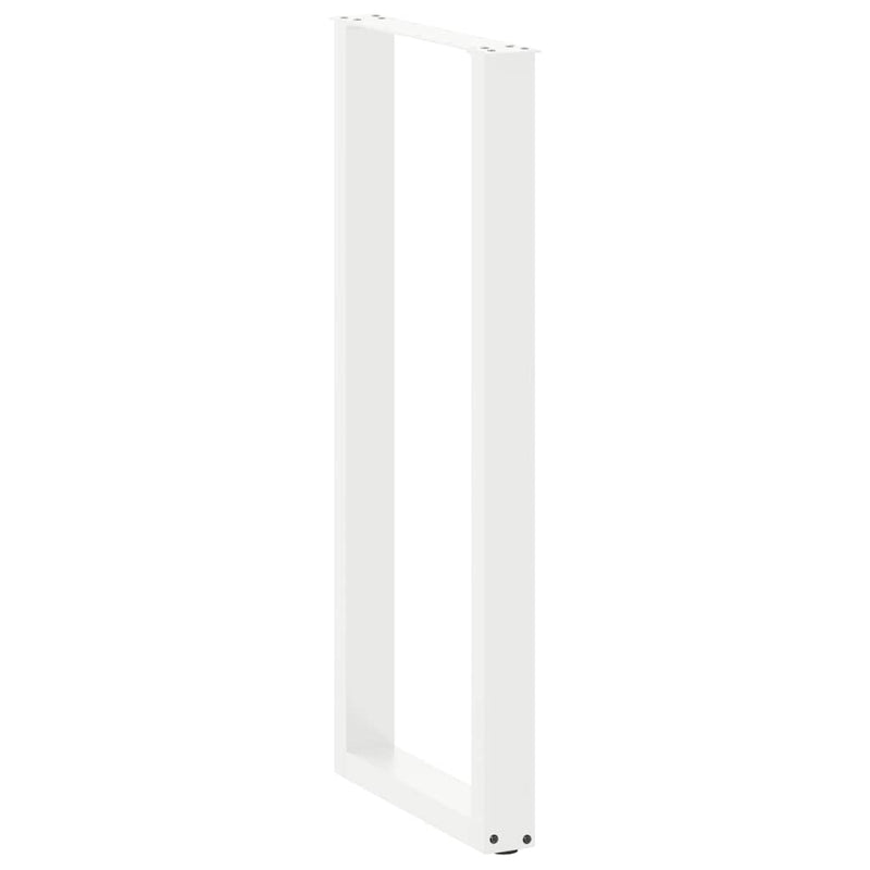 vidaXL 2 db U alakú bárasztalláb, fehér, 40 x (110-111) cm, acél