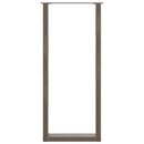 vidaXL 2 db U alakú bárasztalláb natúr acélból 40x(110-111) cm