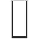 vidaXL 2 db fekete U-alakú acél bárasztalláb 50 x (110-111) cm