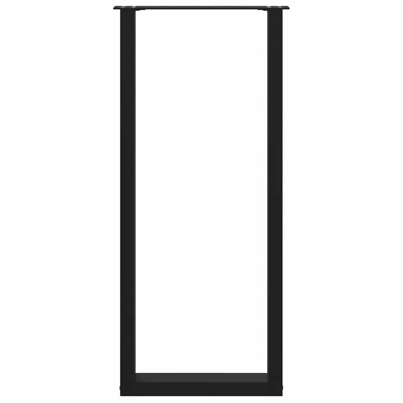 vidaXL 2 db fekete U-alakú acél bárasztalláb 50 x (110-111) cm