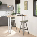 vidaXL 2 db fehér U alakú bárasztalláb 50 x (110-111) cm acél