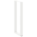 vidaXL 2 db fehér U alakú bárasztalláb 50 x (110-111) cm acél