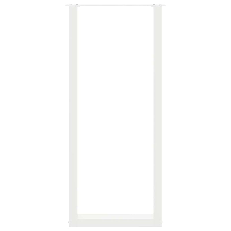 vidaXL 2 db fehér U alakú bárasztalláb 50 x (110-111) cm acél