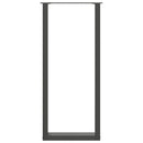 vidaXL 2 db antracitszürke U-alakú acél bárasztalláb 50x(110-111) cm