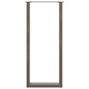 vidaXL 2 db U alakú bárasztalláb natúr acélból 50x(110-111) cm