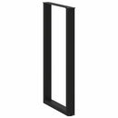 vidaXL 2 db fekete U alakú acél bárasztalláb 60 x (110-111) cm
