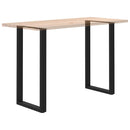 vidaXL 2 db fekete U alakú acél bárasztalláb 60 x (110-111) cm