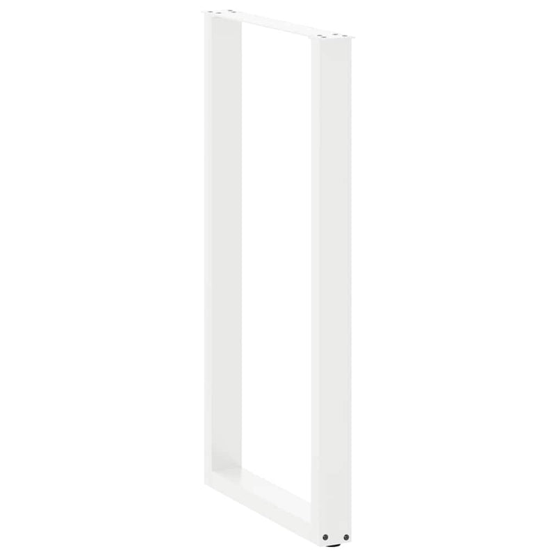 vidaXL 2 db U alakú bárasztalláb, fehér, 60 x (110-111) cm, acél