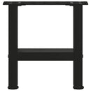 vidaXL 2 db fekete acél dohányzóasztal láb 30 x (30-31) cm