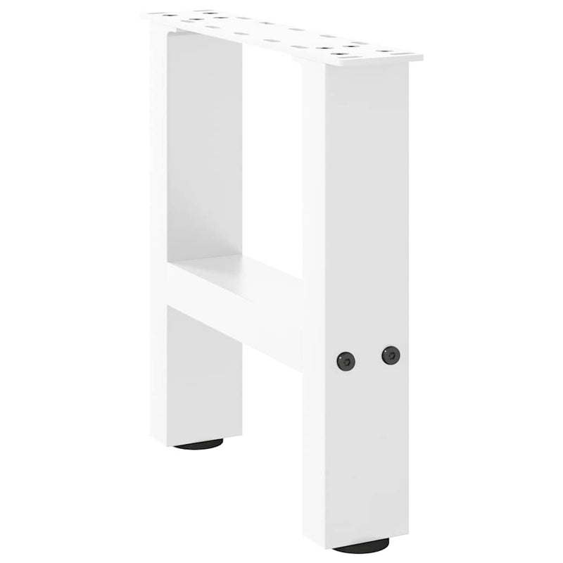 vidaXL 2 db fehér dohányzóasztal láb 30 x (30-31) cm acél