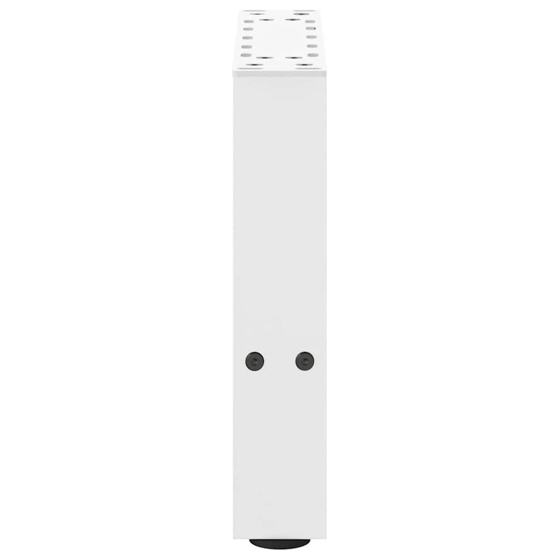 vidaXL 2 db fehér dohányzóasztal láb 30 x (30-31) cm acél