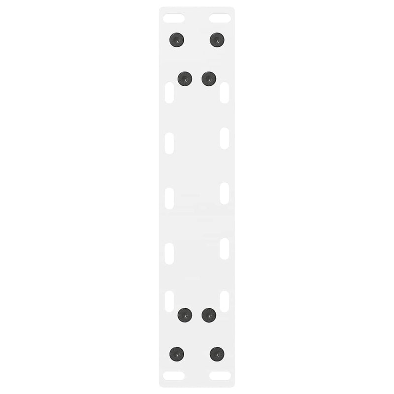 vidaXL 2 db fehér dohányzóasztal láb 30 x (30-31) cm acél