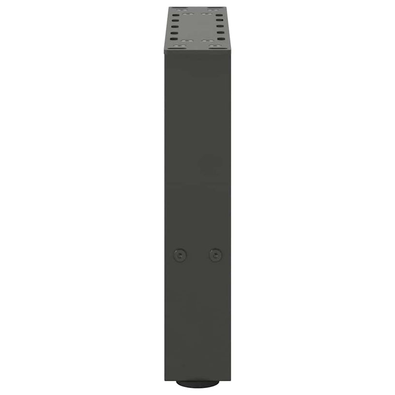 vidaXL 2 db antracitszürke acél dohányzóasztal láb 30x(30-31) cm