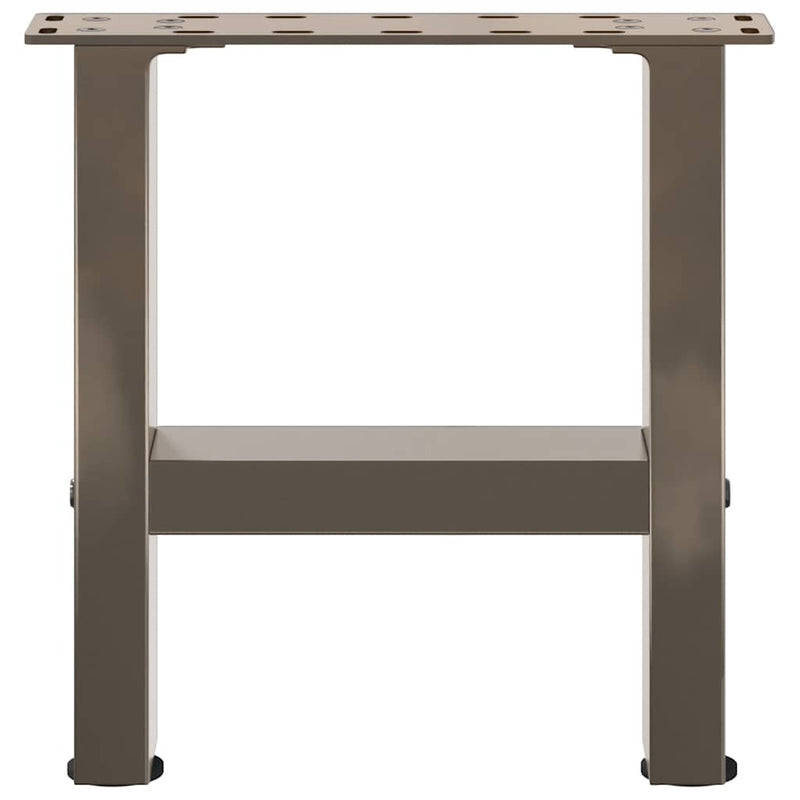 vidaXL 2 db natúr acél dohányzóasztal láb 30 x (30-31) cm acél
