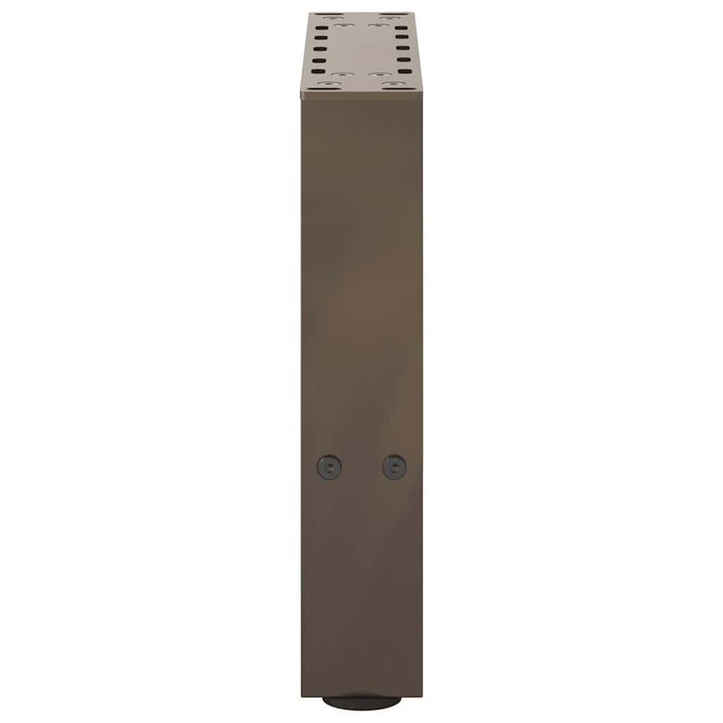 vidaXL 2 db natúr acél dohányzóasztal láb 30 x (30-31) cm acél