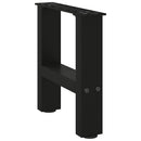 vidaXL 2 db fekete acél dohányzóasztal láb 40 x (30-31) cm