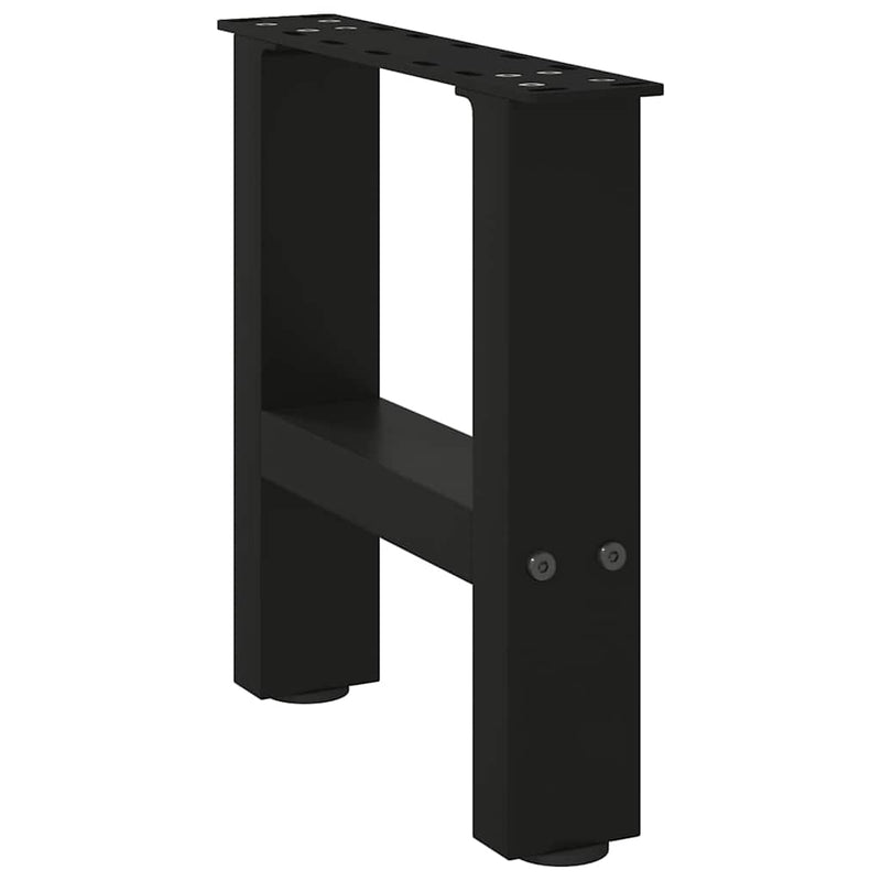 vidaXL 2 db fekete acél dohányzóasztal láb 40 x (30-31) cm